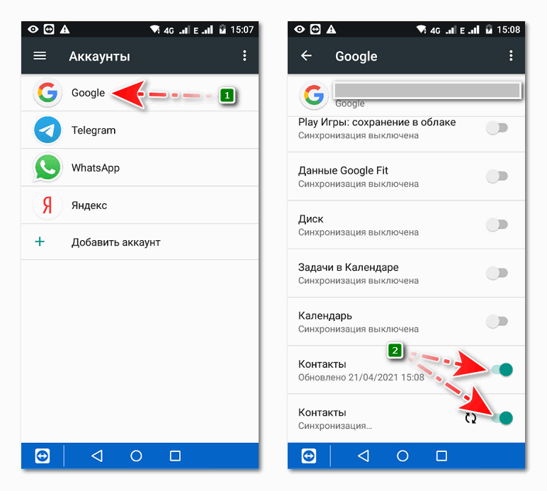 Как сохранить контакты с андроида на google в разных версиях ос смартфона