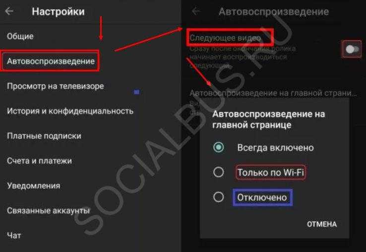 Как отключить автозапуск видео на youtube