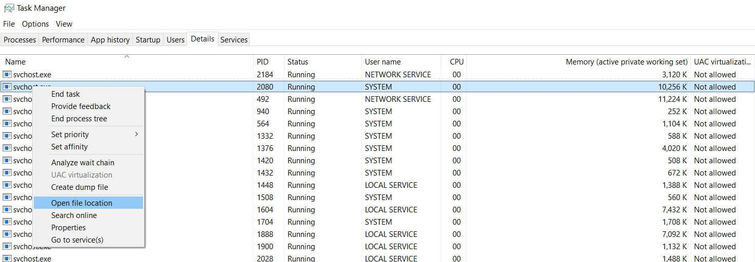 Удаляем файл rundll32.exe
