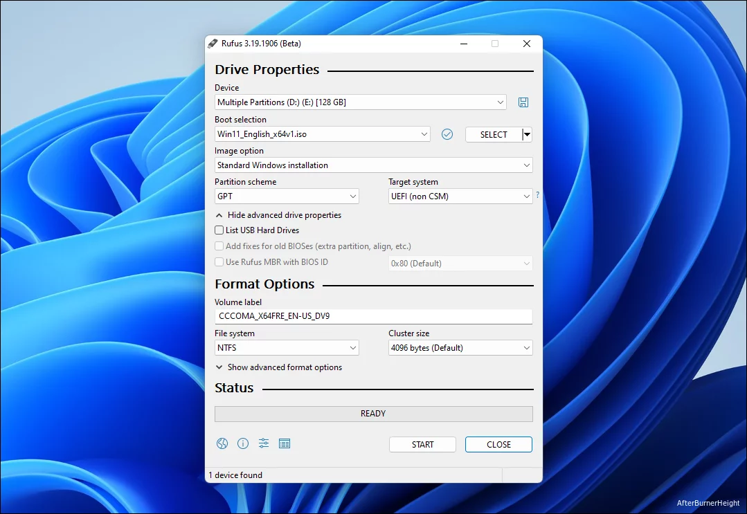 Создание загрузочной флешки windows 10