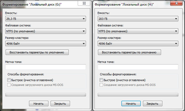 Размер кластера для windows 10
