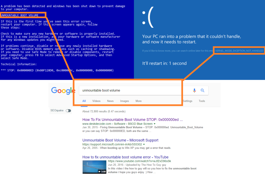 Ошибка unmountable boot volume в windows 10: причина и как устранить