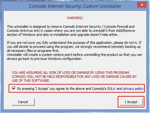 Как полностью удалить comodo firewall. как полностью удалить антивирус комодо с компьютера