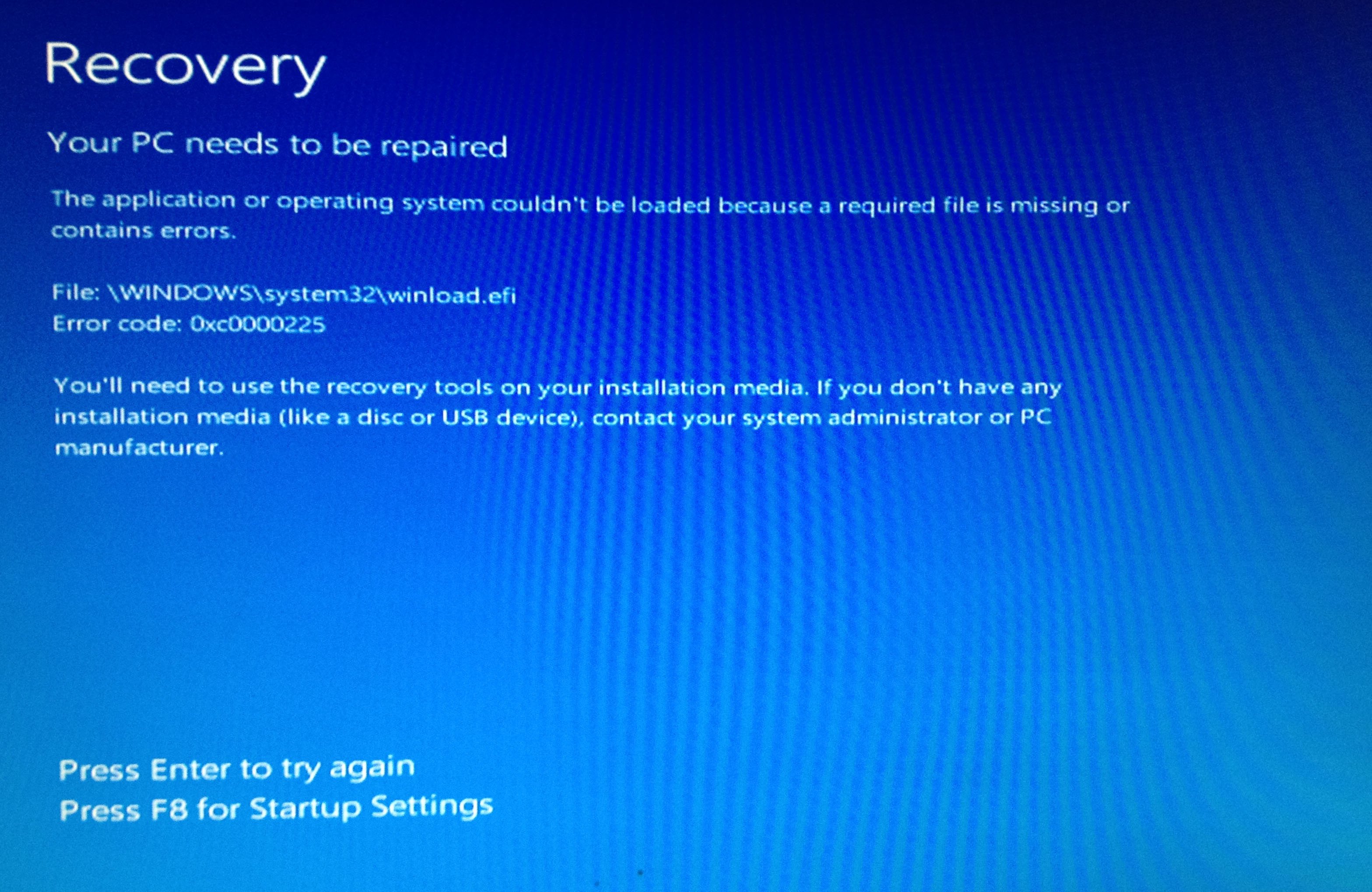 ✅ 0xc0000225 при загрузке windows 10 как исправить? - эгф.рф