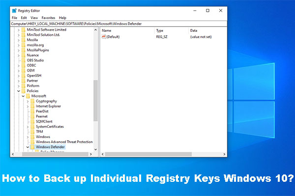 Исправить папку regback для резервного копирования реестра windows пуста / 0 кб - vgev