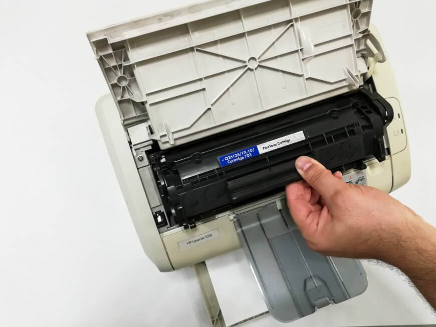 Замена картриджа в принтере hp, canon, epson, samsung и других