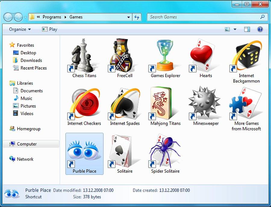 Стандартные игры для windows 7 – установка и включение
