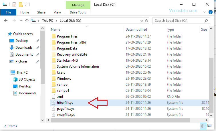 Hiberfil.sys - что за файл и как удалить в windows 7