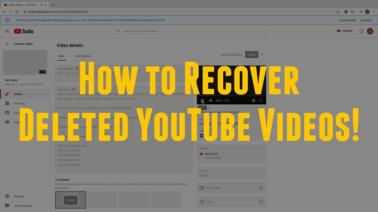 [2021] два случая восстановления удаления видео для youtube - простые методы