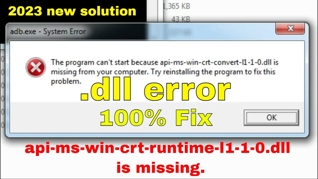 Запуск программы невозможен, так как на компьютере отсутствует api-ms win