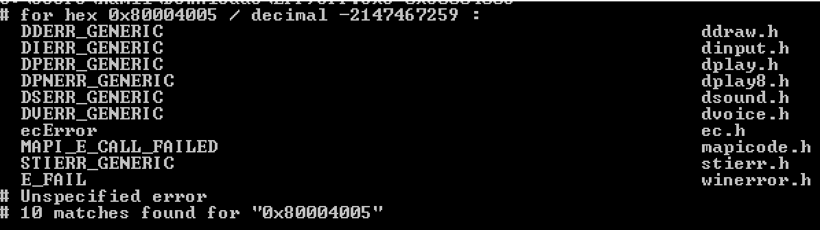 Ошибка e_fail 0x80004005 в virtualbox — причины и как исправить