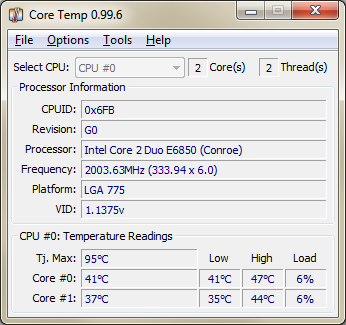 Core temp free download for windows 10, 11, 7 (32 / 64-bit)