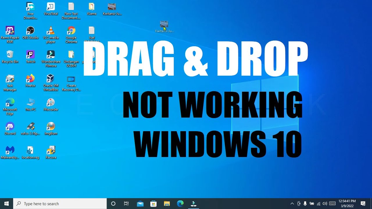 Почему файлы не перетаскиваются мышкой и как исправить на ос windows 10