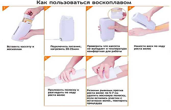 Что такое кассетный воск, как расплавить в домашних условиях Как подготовиться к процедуре Проведение депиляции воском в картриджах Последующий уход Отзывы