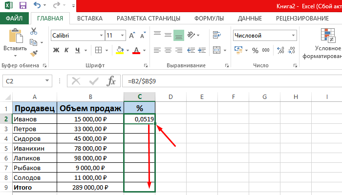 Как в экселе посчитать проценты: пошаговый урок подсчета процентов