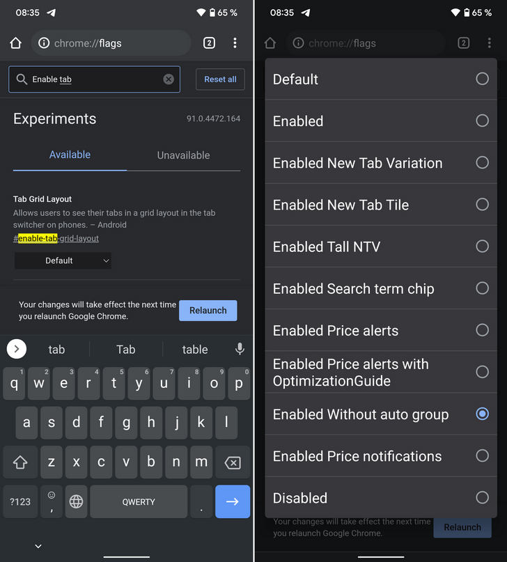 Google Chrome для Android получил новый вид сетки, как в Microsoft Edge, и функции групп вкладок Новый макет сетки вмещает больше страницвкладок, чем