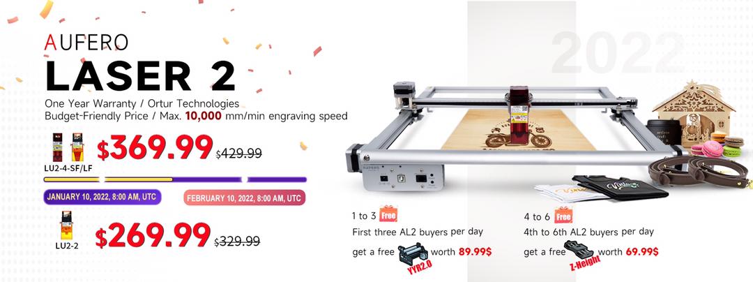 Portable aufero laser 1 5w laser engraver 5,000mm/min for beginner