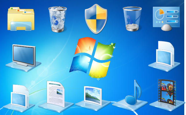 Как вернуть стандартные иконки windows 7