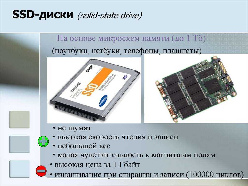 Плюсы и минусы ssd-дисков