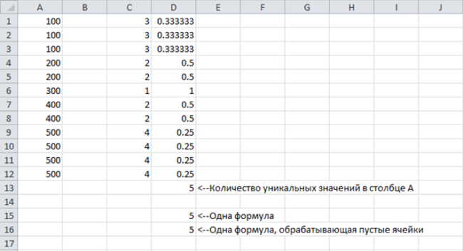 Как рассчитать количество в excel? - it-ликбез